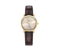 Roamer Classico Ladies 30mm Stainless Steel Case Grey Dial Sapphire Crystal Brown Leather Strap Timeless Elegant Ladies Watch