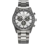 Roamer Helios Power 973981 44 15 20 Men's Stainless Steel Watch 43.5 mm Silver 10 Bar Dial Silver Date Display