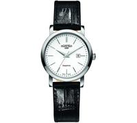 Roamer Ladies Watch with White Dial Black Leather Strap 709844 41 25 07