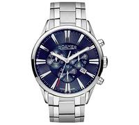 Roamer Men's Analogue Swiss Quartz Movement Watch with Leather Strap, Silver, Bracelet