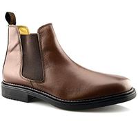 Roamer Mens Leather Flexible Fuller Fit Chelsea Dealer Ankle Boots Shoes Size - Brown - UK 8