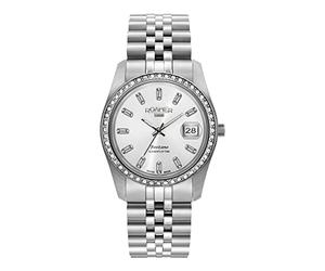 Roamer Positano 853858 Women's Analogue Quartz Watch, Silver/Silver/Silver - 853858 41 19 20, Bracelet