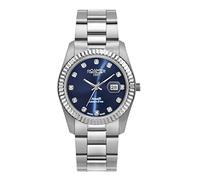 Roamer Women's Watch Analogue Quartz 852844 Amalfi, Silver/Silver/Blue - 852844 41 49 20, Bracelet