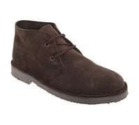 Roamers Adults Unisex Real Suede Unlined Desert Boots (11 UK) (Dark Brown)