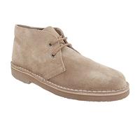 Roamers Adults Unisex Real Suede Unlined Desert Boots (11 UK) (Stone)