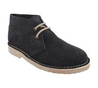 Roamers Adults Unisex Real Suede Unlined Desert Boots - Navy - 9 UK - Navy - 90% Suede Leather/10% TPR