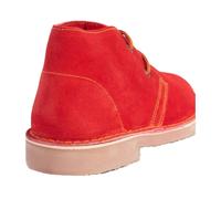 Roamers Adults Unisex Real Suede Unlined Desert Boots - Red - 7 UK - Red - 90% Suede Leather/10% TPR