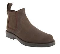 Roamers Mens New Brown Waxy Leather Chelsea Dealer Gusset Winter Boots UK Size 7