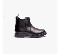 Roamers B525A Unisex Kids Leather Chelsea Boots Black - UK 9 (Small Kids)