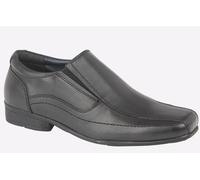 Roamers Benton Leather Kids Boys | School Shoes | Black | UK Size 4