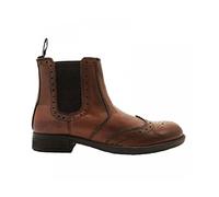 Roamers BILBAO Mens Chelsea Gusset Brogue Boots Tan