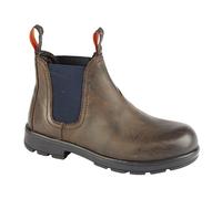 Roamers Boys Waxy Leather Ankle Boots - Brown - Brown - 11 UK Child