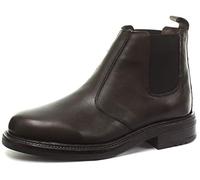 Roamers Brown Leather Twin Gusset Chelsea Boots 9