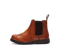 Roamers Buckfield Ankle Boots Kids | Brogues | Tan | UK Size 9