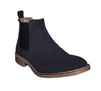 Roamers CALDWELL Mens Suede Leather Chelsea Boots Navy