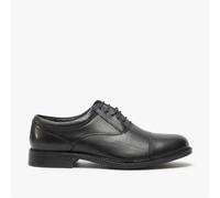 Roamers CLARK Mens Leather Fuller Fitting Capped Oxford Shoes Black - UK 6