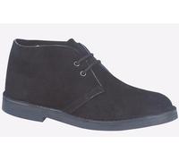 Mens Desert Boot Mod Retro Suede Black