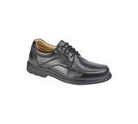 Roamers Men's M204A Extra Wide Fitting 4 Eyelet Leather Lace Up Shoes (Numeric_6) Black