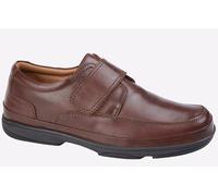Roamers Dexter Leather Shoe Men's Trainers, Size 12 In Brown