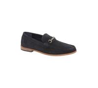 Roamers DOMINIC Mens Suede Slip On Moccasin Loafers Navy - UK 9