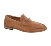 Roamers Dominic Mens Suede Slip On Moccasin Loafers Sand UK 12