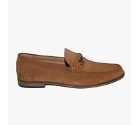 Roamers DOMINIC Mens Suede Slip On Moccasin Loafers Sand - UK 6