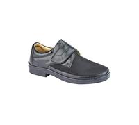 Roamers Drew Mens Extra Wide Fit Touch Fasten Shoes Black