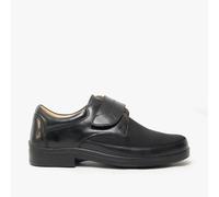 Roamers DREW Mens Extra Wide Fit Touch Fasten Shoes Black - UK 6