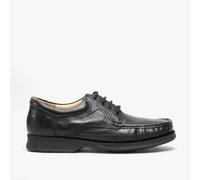 Roamers DYLAN Mens Leather Lace Up Apron Shoes Black - UK 11