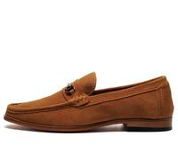 Roamers Dominic Mens Suede Slip On Moccasin Loafers Sand UK 10