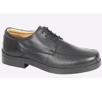 Roamers Falmouth Leather Men's (Extra Wide) Shoes Men's Trainers, Size 13 In Black