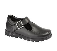 Roamers Evie Memory Foam Shoes Girls | School Shoes | Black | UK Size 5
