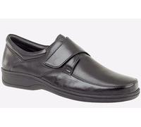 Roamers Harrington Leather Shoes Men's Trainers, Size 10 In Black
