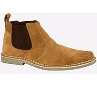 Roamers Hollis Ankle Boots Men's | Slip On Shoes | Taupe | UK Size 8