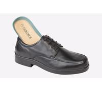 Roamers Howland Leather (Extra Wide) Men's Trainers, Size 11 In Black