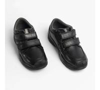 Roamers JEROME Boys Leather Touch Fasten Shoes Black - UK 4 (Older Kids)
