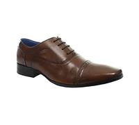 Roamers JONTY Mens Leather Oxford Semi Brogues Burnished Tan