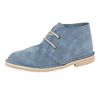 Roamer Ladies 2 Eyelet Suede Desert Boots (4, Denim Blue)