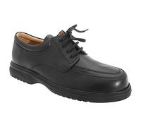 Roamers Mens Black Wide Fitting Leather Lined Shoes UK Size 11