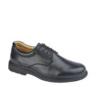 Roamers M 196 Extra Wide 4 Eye Lace To Toe Plain Casual Shoes - Black - 11 UK