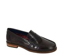 Roamers M 550 Saddle Loafer Shoes - Burgundy - 11 UK
