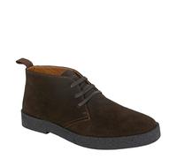 Roamers M 759 3 Eyelet Desert Boots - Chocolate Brown - 9 UK