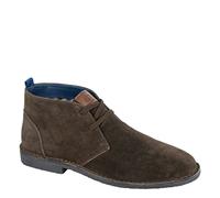 Roamers M 965 2 Eyelet Desert Boots - Dark Brown - 7 UK