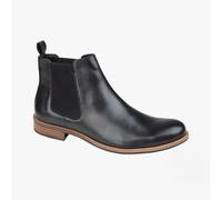 Roamers Mens Twin Gusset Real Leather Chelsea Boots Black 6 UK