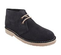 Roamers M467CS Unisex Desert Boots Navy Blue