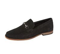theonlineshoeshop Mens Leather Suede Slip On Casual Moccasin Loafers Smart Formal Shoes Size - Black - UK 8