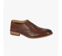 Roamers M9579DB Mens 5 Eyelet Brogue Oxford Conker Brown - UK 8