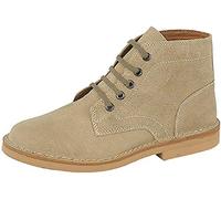Roamers Mens Classic 5-Hole Real Suede Desert Boots. Beige, Black Or Brown. Sizes 6-12