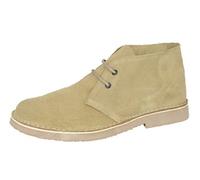 Roamers Men's Classic Suede Desert Boots, Camel, 9 UK