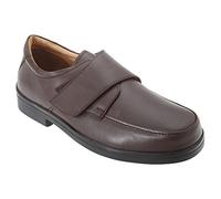 Roamers Mens Extra Wide Fitting Touch Fastening Casual Shoes (11 UK) (Brown)